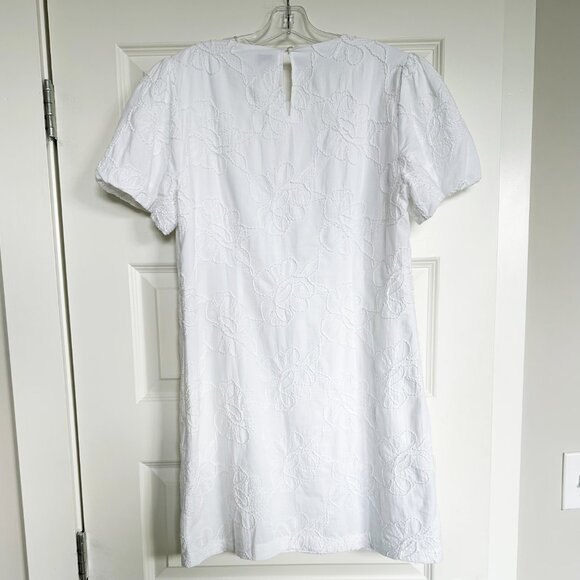 NWT J. Crew Eyelet Puff-Sleeve Mini Dress - Picture 9 of 11